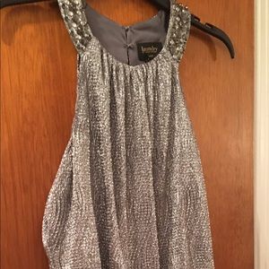Laundry Beautiful silver dress new with tags